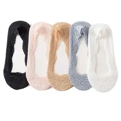 EVERSO - 12 Pares Calcetines Invisibles Mujer Encaje