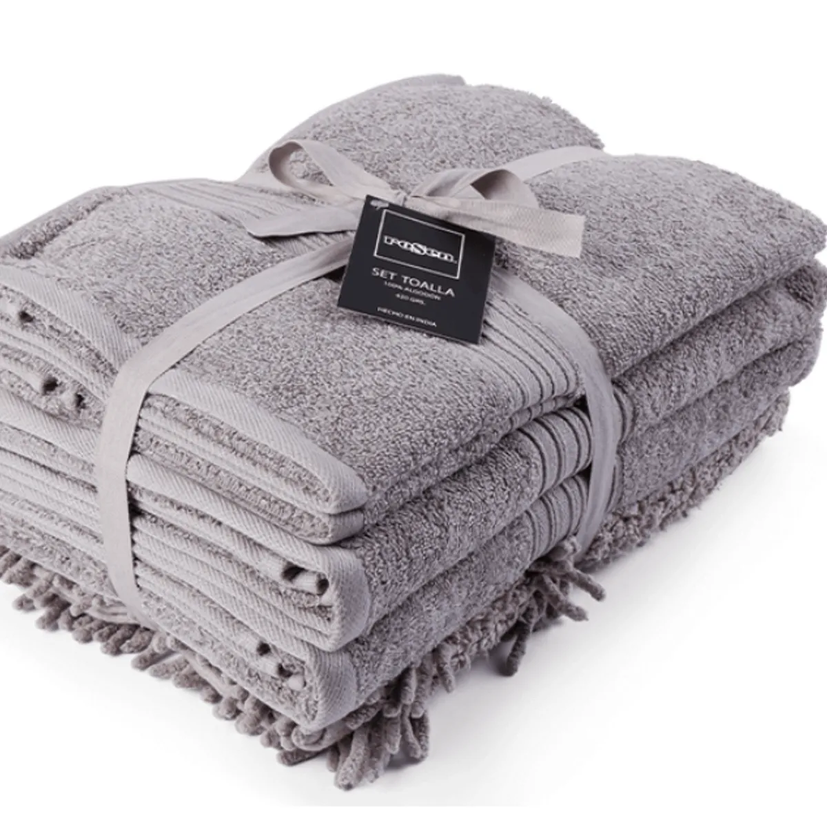 ROSEN - Set de Toallas Rosen 420 Gr Gris