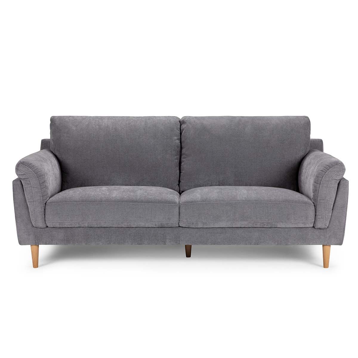 ROSEN - Sofá Rosen Wigmore 3 Cuerpos Tela Gris