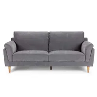 Sofá Wigmore 3 Cuerpos Tela Gris