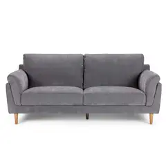 ROSEN - Sofá Wigmore 3 Cuerpos Tela Gris