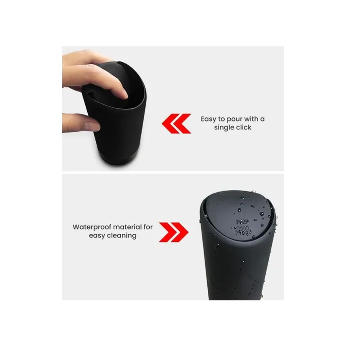 GENERICO - Basurero Auto Portátil Silicon Organizador Higiene Sanitario