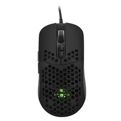 MONSTER GAMES - Mouse Gamer Monster Honeycomb, 6 Botones, RGB, 6400 DPI, Cable 1.5m