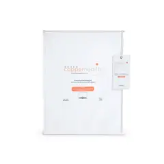 ROSEN - Sábana 200 Hilos Algodón Lisa CopperHealth Blanca 1 Plaza