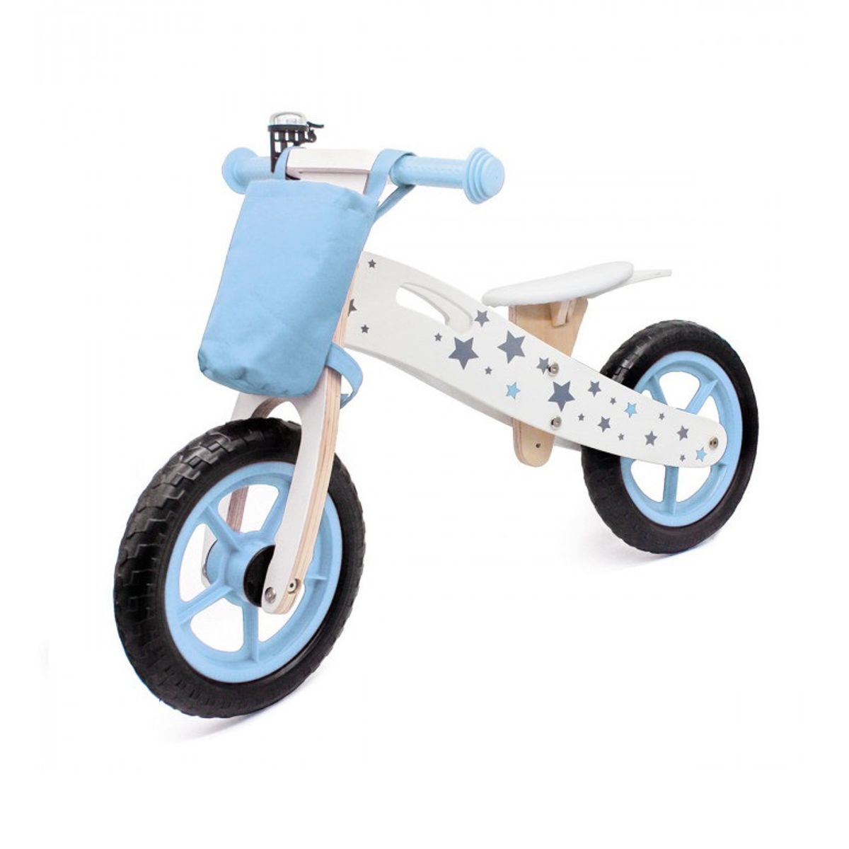 HOBBY MARKET - Bicicleta de equilibrio infantil madera Celeste HobbyMarket