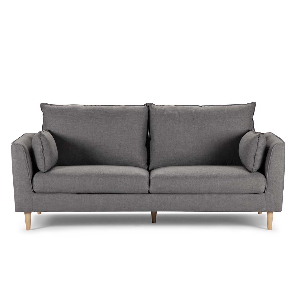 ROSEN - Sofá Rosen Cavour 3 Cuerpos Tela Cemento