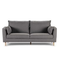 Sofá Cavour 3 Cuerpos Tela Cemento