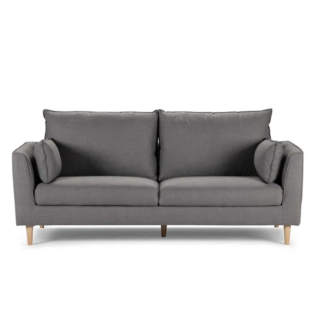 ROSEN - Sofá Rosen Cavour 3 Cuerpos Tela Cemento