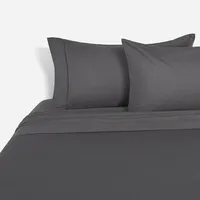 Sábana 400 Hilos Algodón Suvin S. Arias 2 Plazas Charcoal