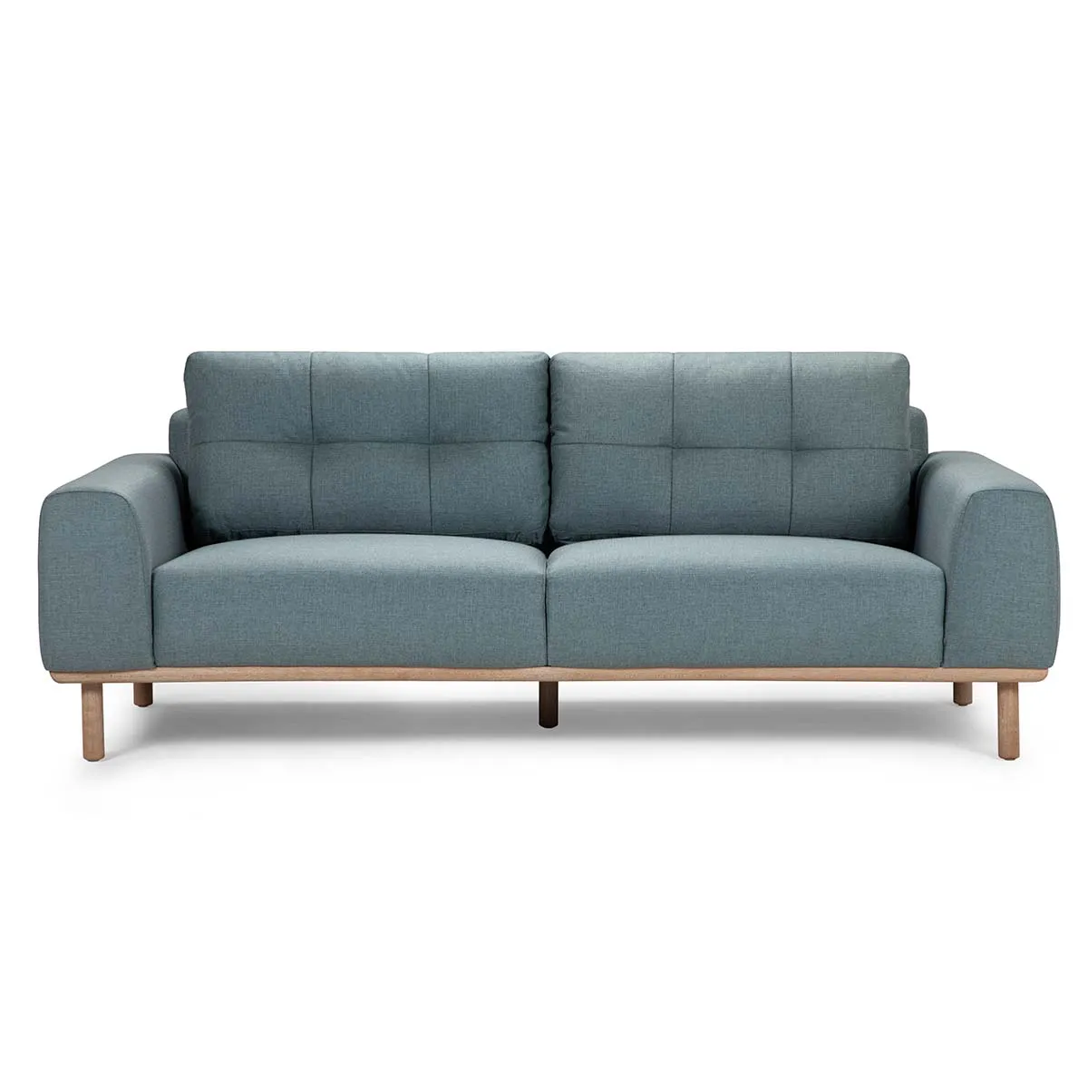 ROSEN - Sofá Rosen Biada 3 Cuerpos Tela Azul