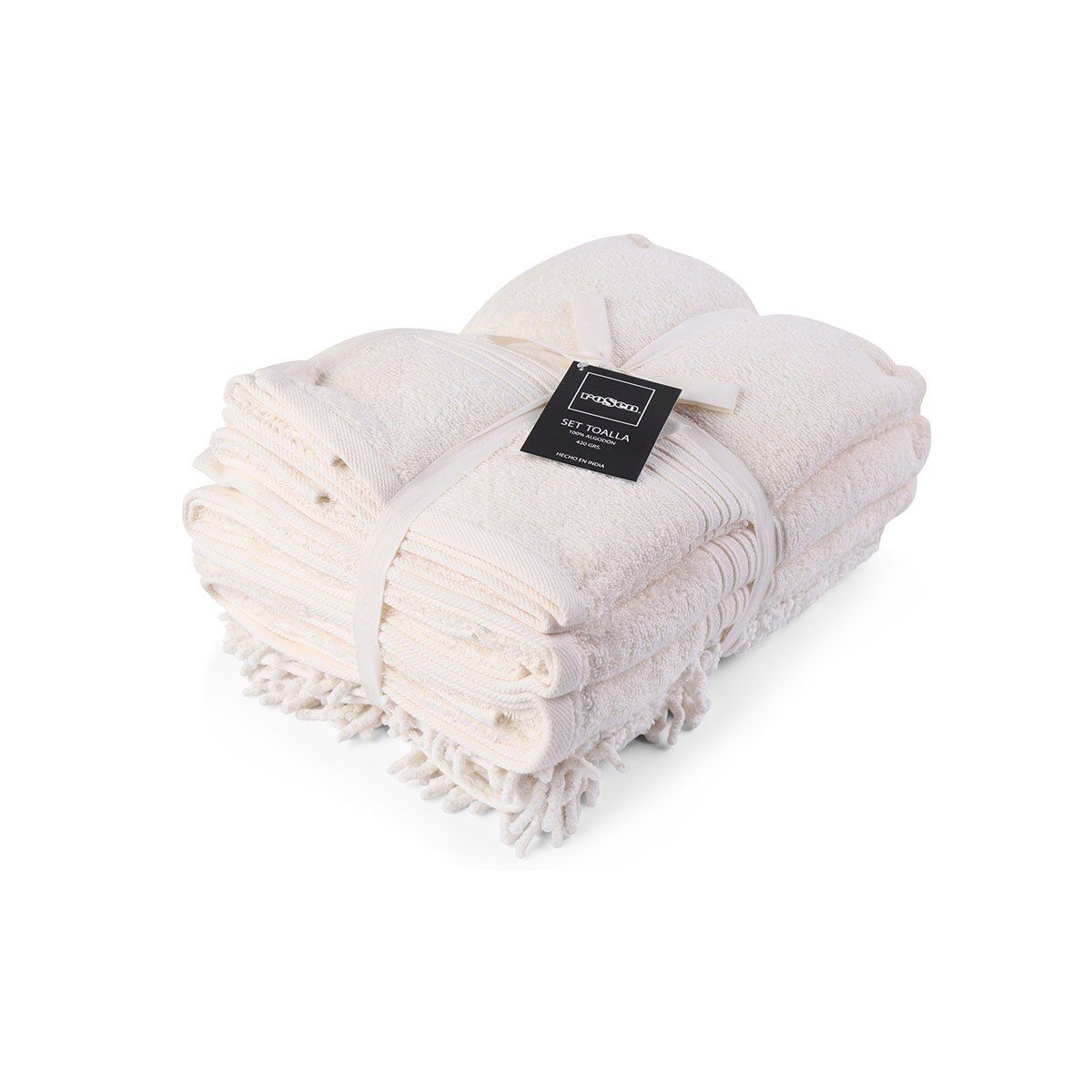 ROSEN - Set de Toallas Rosen 420 Gr Crema