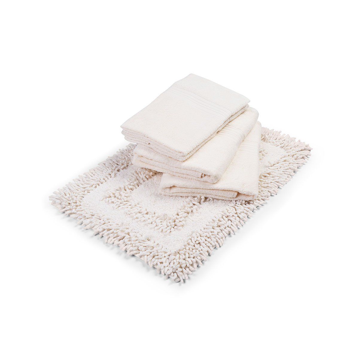 ROSEN - Set de Toallas Rosen 420 Gr Crema