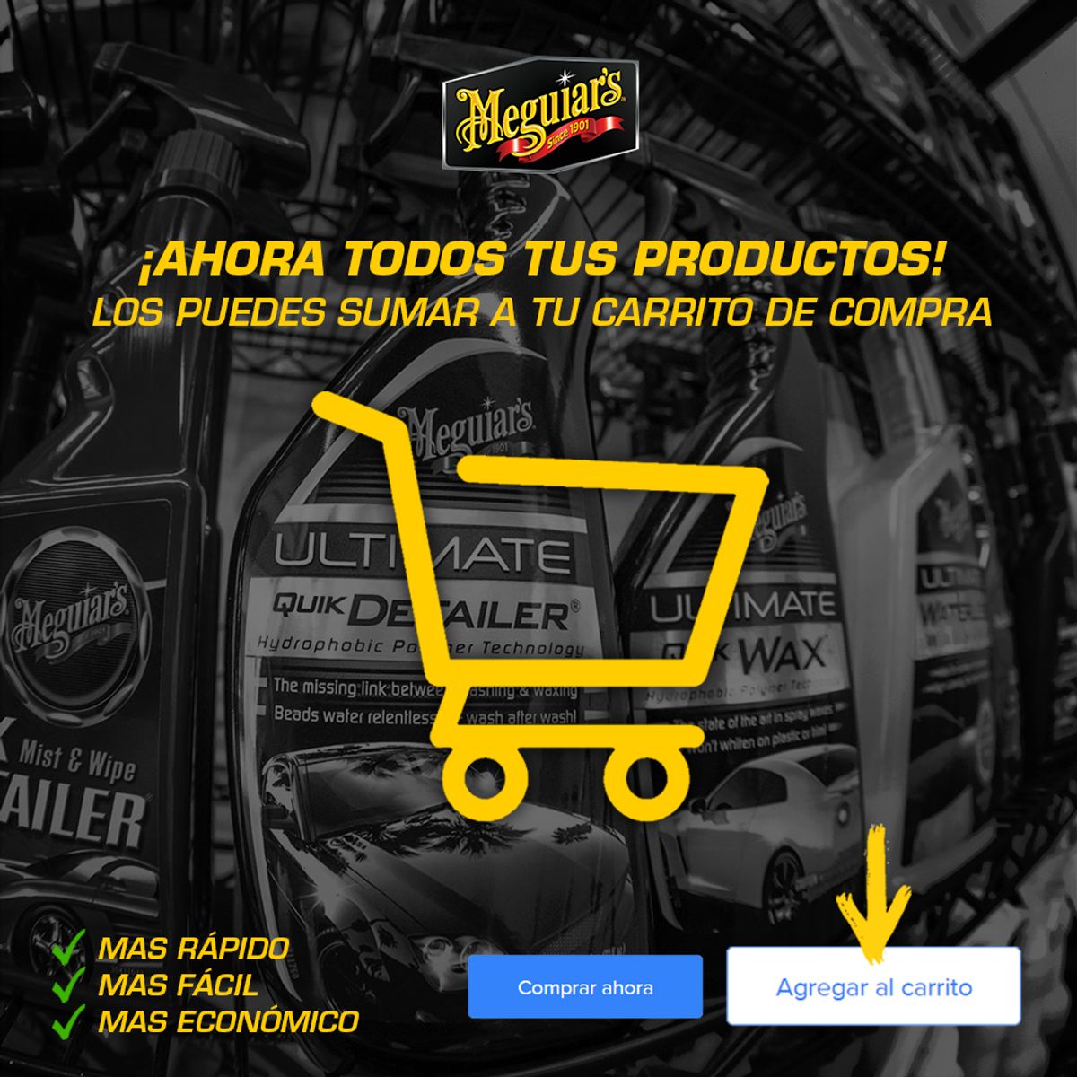 MEGUIARS - Guante De Lavado Microfibra Meguiars Wash Mitt