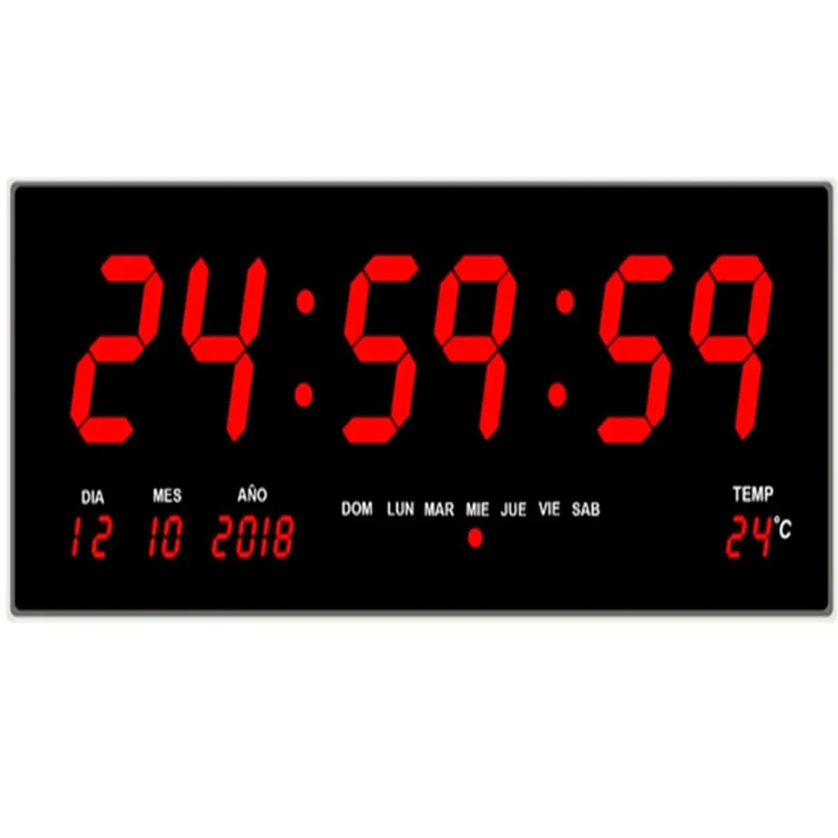 GENERICO - Reloj Digital Led De Pared Grande 82381