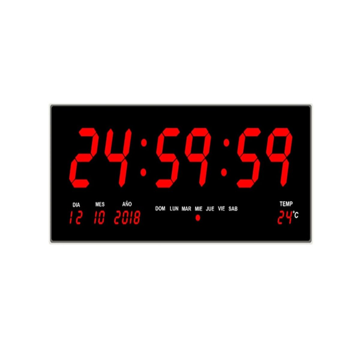 GENERICO - Reloj Digital Led De Pared Grande 82381