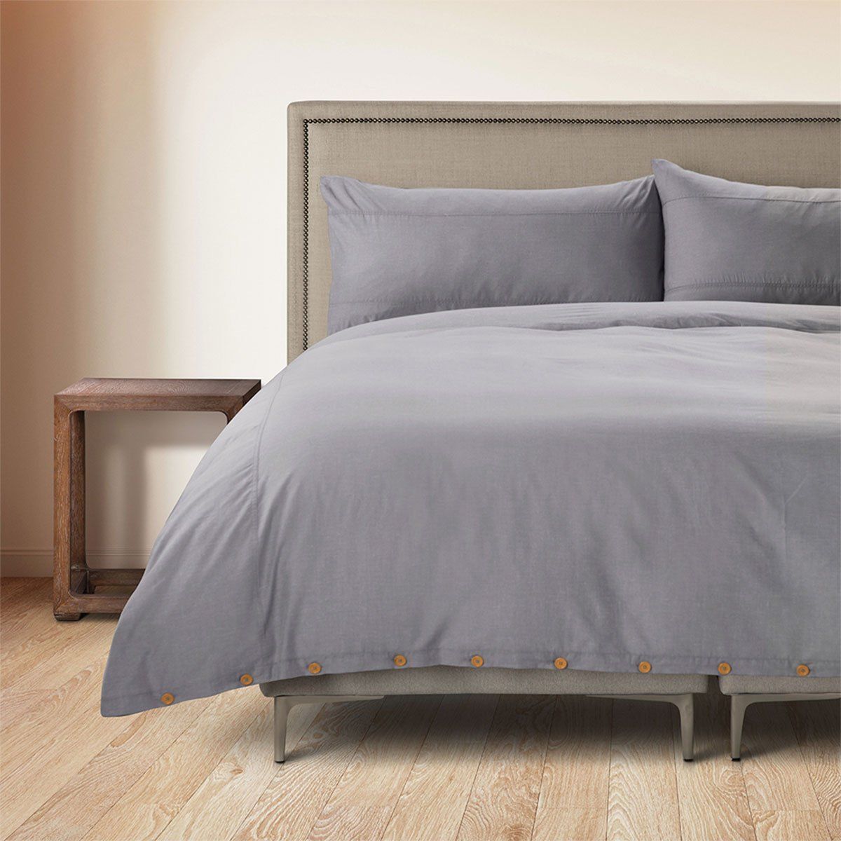 ROSEN - Funda Plumón Rosen Stamp Unicolor Súper King Marengo
