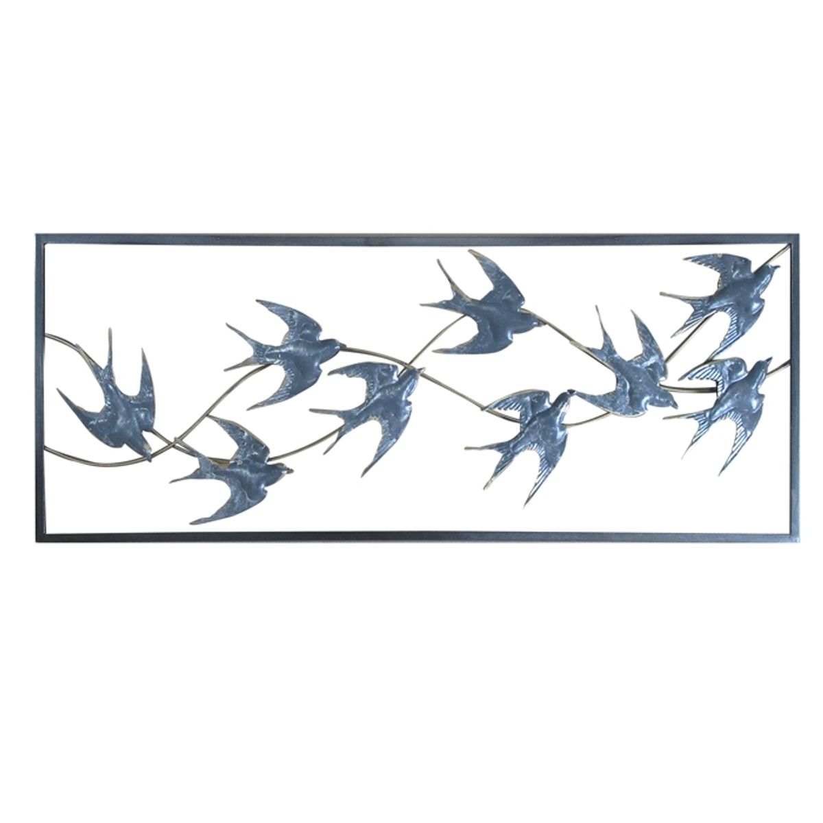 MSA MUEBLES SANTA ANA - CUADRO METAL WALL DECOR BIRDS (90 x 5 x 31 cm)