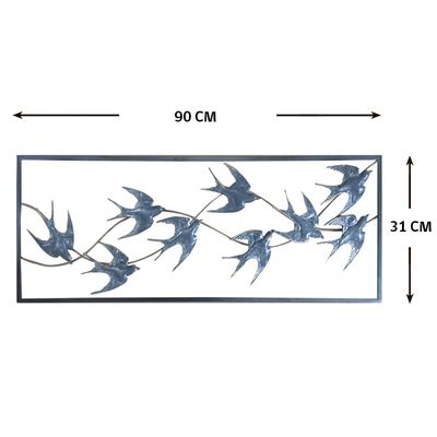 Imagen 2 del producto CUADRO METAL WALL DECOR BIRDS (90 x 5 x 31 cm)