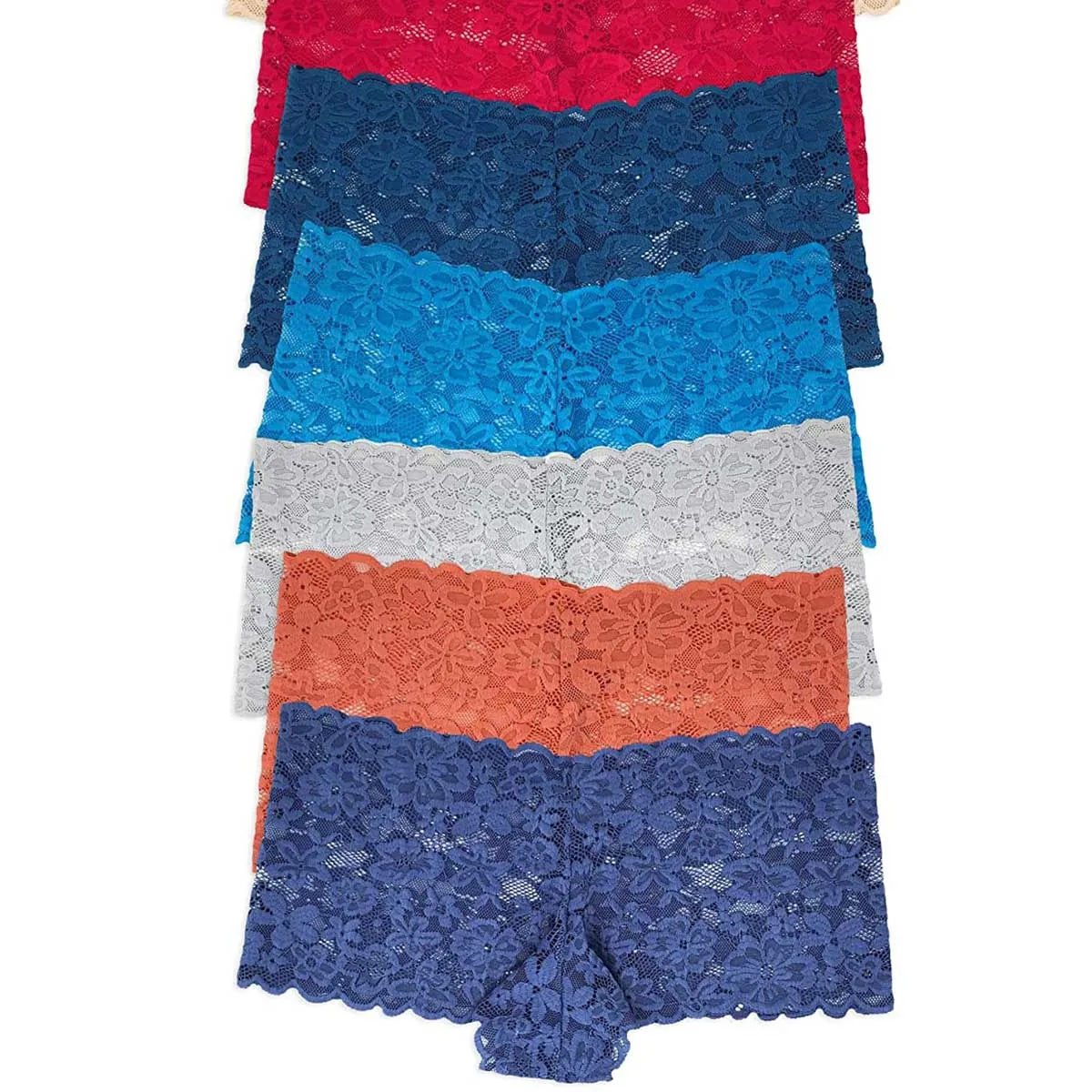 EVERSO - Pack 6 Sexy Pantaletas De Encaje 2.