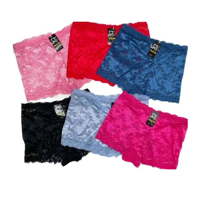 EVERSO - Pack 6 Sexy Pantaletas De Encaje 2.