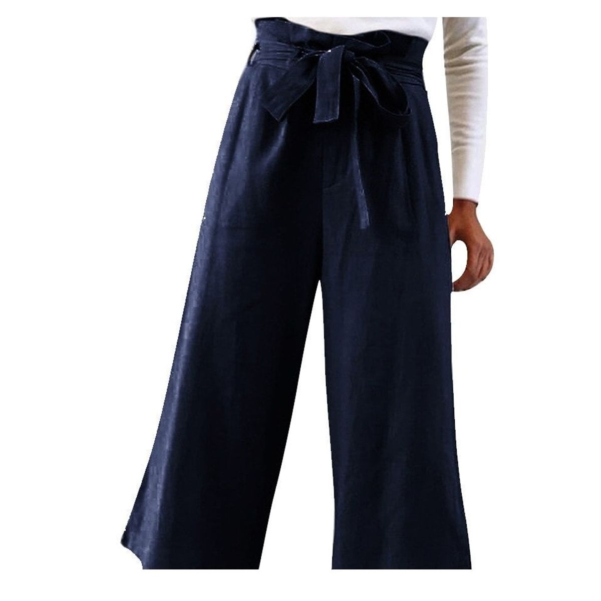 GARSIL - Pantalón Para Mujer Modelo Palazzo Con Lienzo - Semi Formal  Casual.