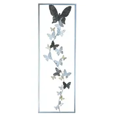 MSA MUEBLES SANTA ANA - METAL WALL DECOR BUTTERFLIES (31 x 3 x 90 cm)