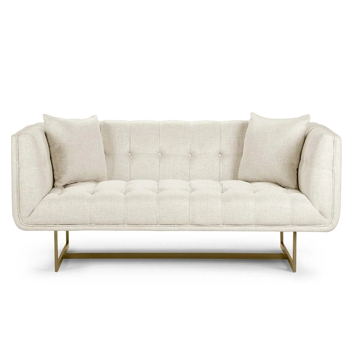 ROSEN - Sofá Rosen Forest Hill 2 Cuerpos Tela Hueso