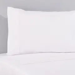 NINA HERRERA - Sábana Básica Lisa Blanco 220 Hilos Super King