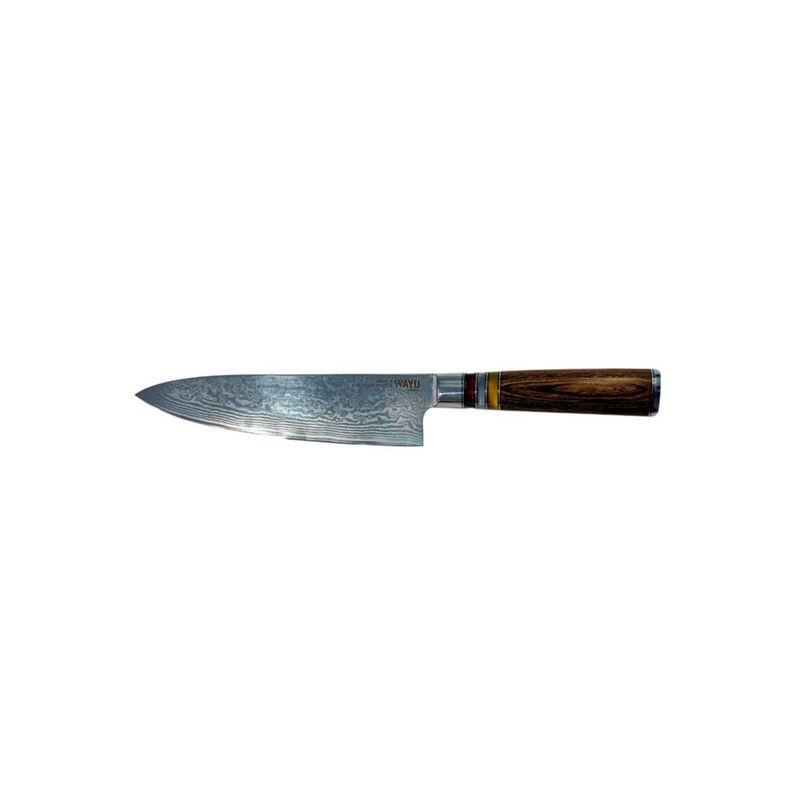WAYU - Cuchillo Damascus Brown Wayu  Acero Damasco 67 Capas