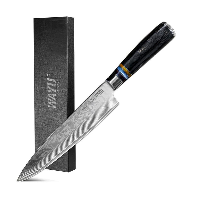 WAYU - Cuchillo Damascus Black Wayu  Acero Damasco 67 Capas