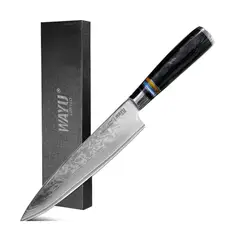 WAYU - Cuchillo Damascus Black Acero Damasco 67 Capas