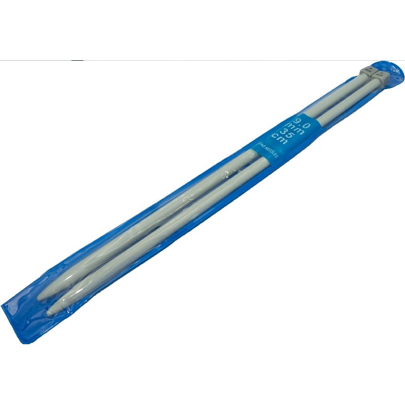 GENERICO - Palillos de Aluminio 9.0mm para tejer Knitting needles