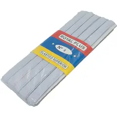 GENERICO - Elástico Blanco N°8 (14mm) de ancho, pieza de 10 mts