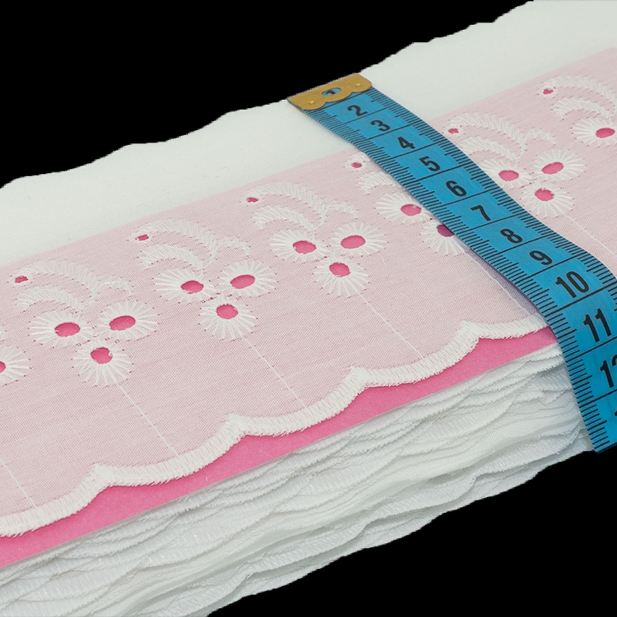GENERICO - Broderie bordado 248 Pieza 13.70mt Color Blanco