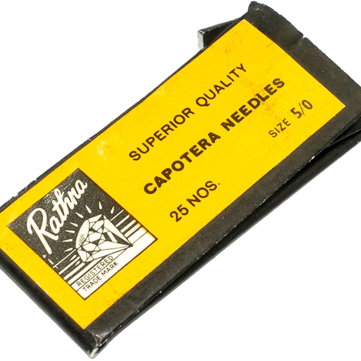 GENERICO - Aguja coser capotera Rathna No.5/0 c/punta sobre 10 agujas