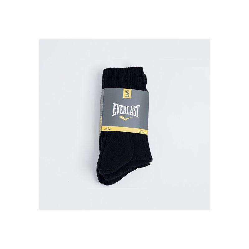 EVERLAST - Tripack Calcetines Crew Negro Everlast EVERLAST