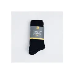 EVERLAST - Tripack Calcetines Crew Negro