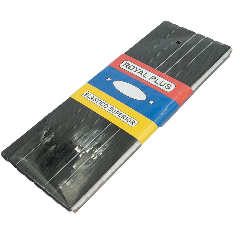 GENERICO - Elástico Negro N°4 (6mm) de ancho, pieza de 10 mts