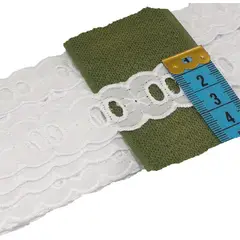 GENERICO - Broderie bordado TC0711 Pieza 6.50mt 2.5cm ancho