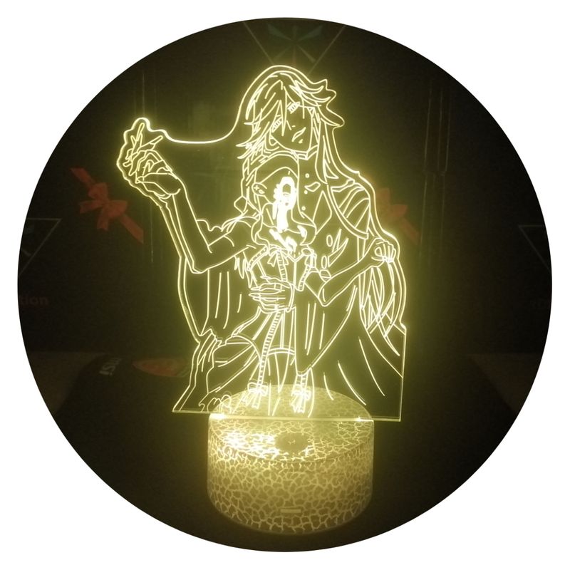 3DILUTION - Lámpara Led Kuroshitsuji Black Butler Base Agrietada