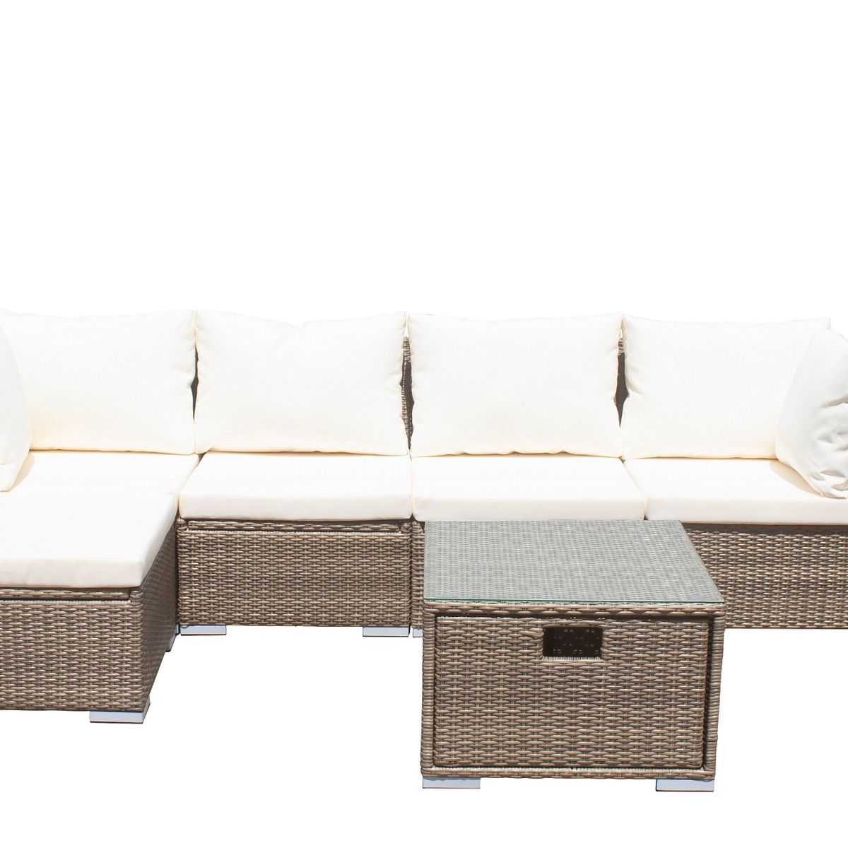 EL BARCO - Juego Living de Terraza Fresno Caramelo