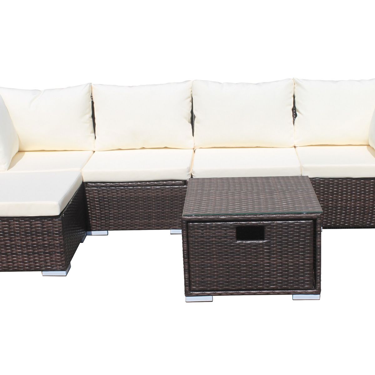 EL BARCO - JUEGO LIVING TERRAZA FRESNO CHOCOLATE