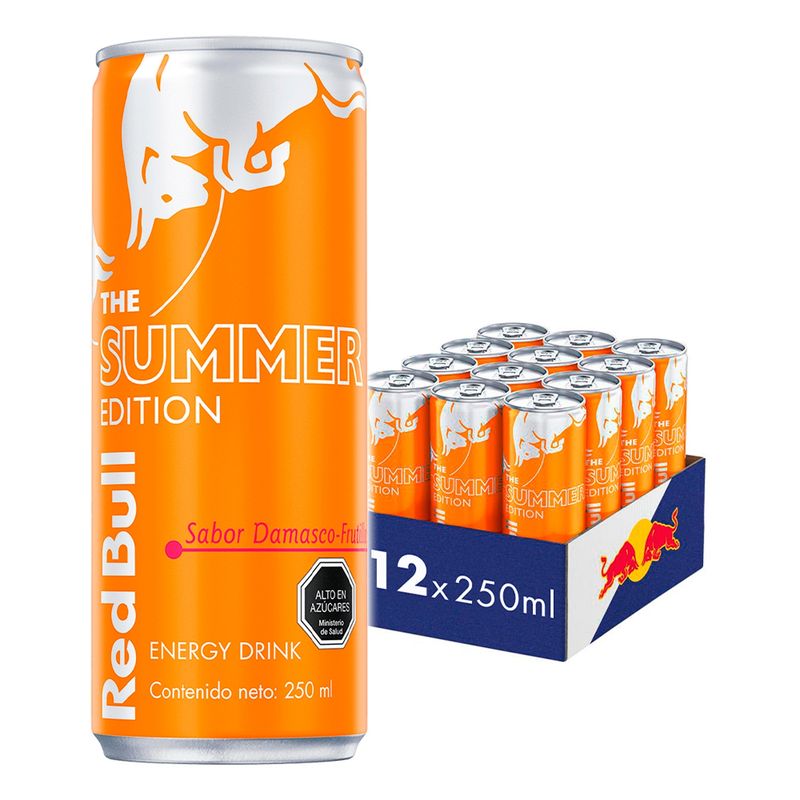 RED BULL - Bebida Energetica Red Bull Summer Edition 12 Latas De 250ml