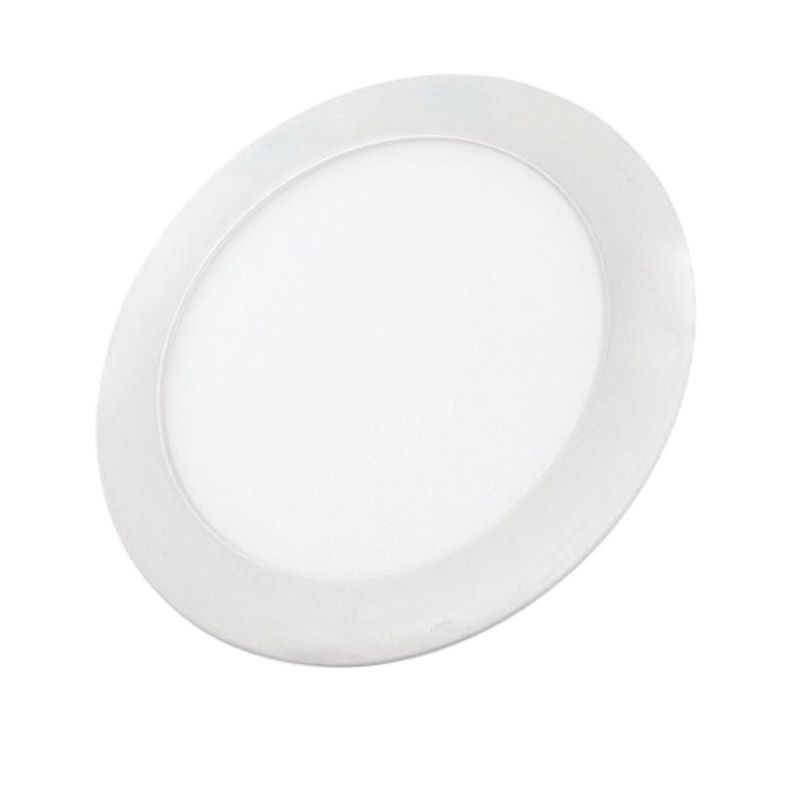 DBLUE - Plafón Foco Led Panel Redondo Sobrepuesto Luz Fría Blanca 12W