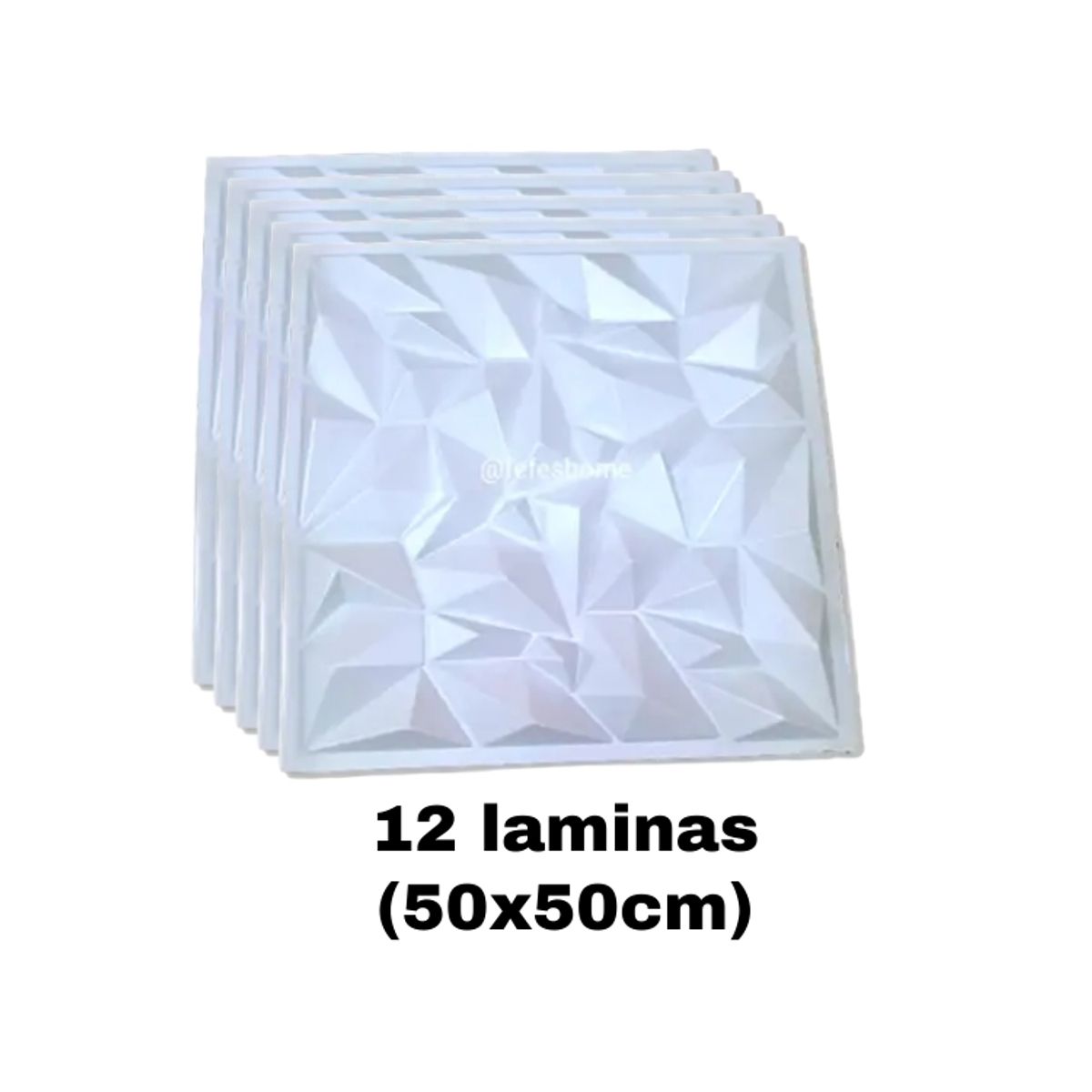 GENERICO - PACK DE 12 Laminas 4D Panel Autoadhesivas 50x50 Cielo Espinas.