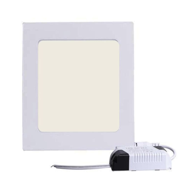 GENERICO - Plafón Foco Led Panel Cuadrado Sobrepuesto Luz Cálida 24W