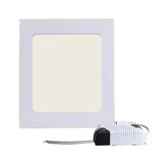 GENERICO - Plafón Foco Led Panel Cuadrado Sobrepuesto Luz Cálida 24W