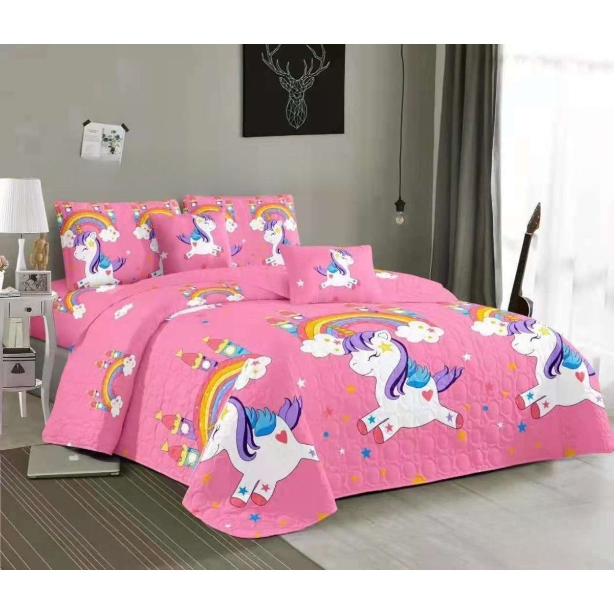 GENERICO - Cobertor Quilt de verano reversibles 15 plaza