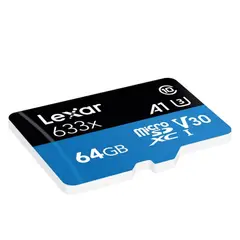 LEXAR - MicroSD 64GB high Performance 633x Class 10 U3 A1