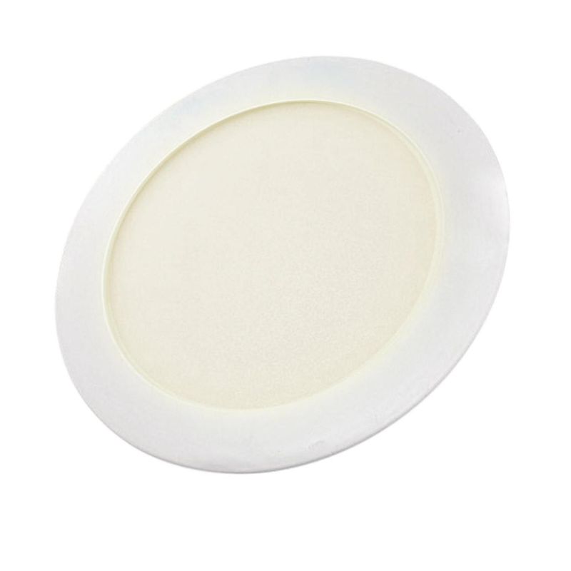 GENERICO - Plafón Foco Led Panel Redondo Sobrepuesto Luz Cálida 12W